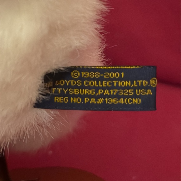 🦄 2 for $10 🦄 Boyds Bears “Chantelle Capeau” White Bear With Pink Hat - Picture 4 of 4